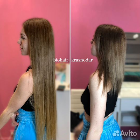 Наращивание волос биопротеин