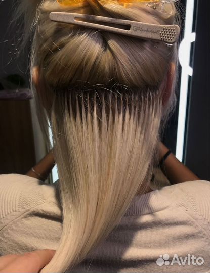 Наращивание волос модель