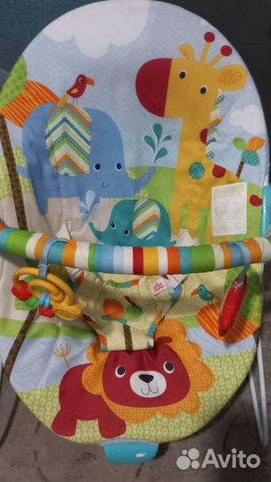 Шезлонг качалка с музыкой и вибро