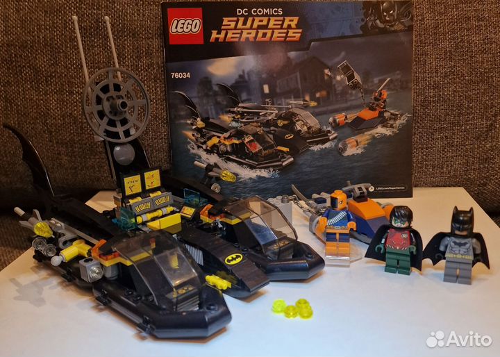 Lego DC 76034 Погоня на бэткатере в порту