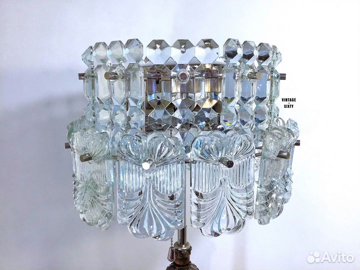 Торшер напольный с абажуром из хрусталя СССР