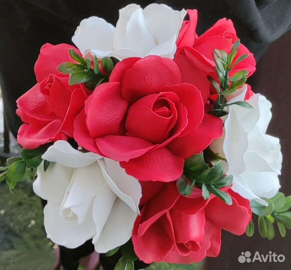 Букет из мыльных роз