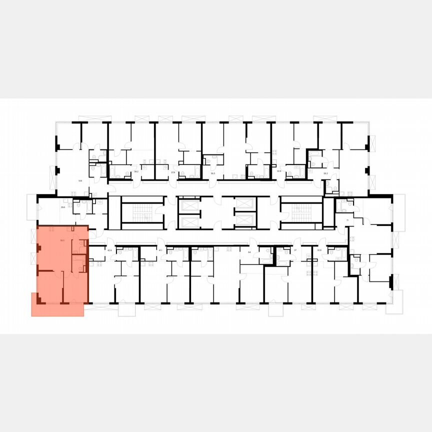 2-к. квартира, 58,5 м², 11/24 эт.