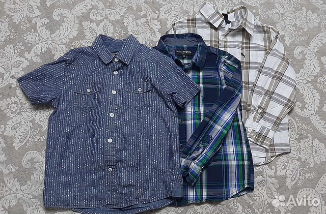 Рубашки детские для мальчика 110