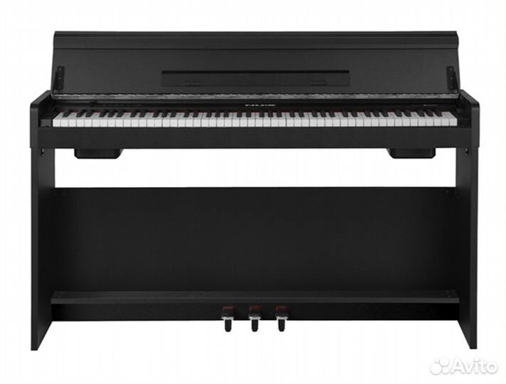 Цифровое пианино на стойке с педалями, черное, Nux