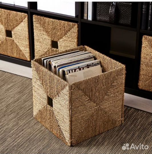 Корзина книпса икеа водоросли 32x33x32 см