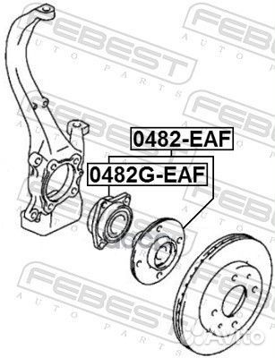Ступица передняя 0482geaf Febest