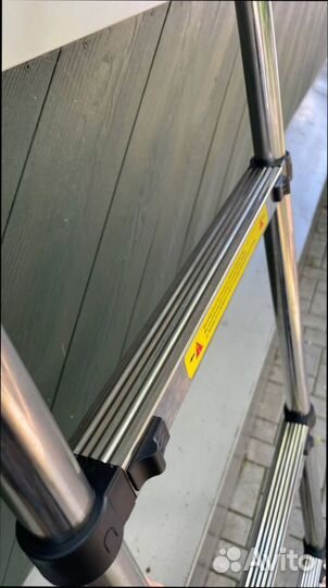 Лестница телескопическая усиленная 2,3м металличес