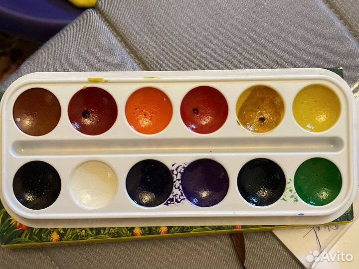 Гуашь+акварель