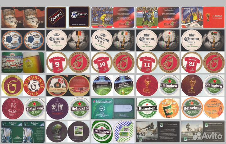 Бирдекели по тематике. Футбол, девушки, пробковые