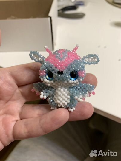 Амигуруми из бисера летучая мышка