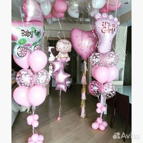 Воздушные шары на выписку из роддома