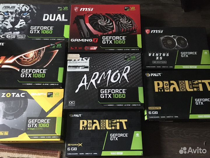 Коробки от видео карт