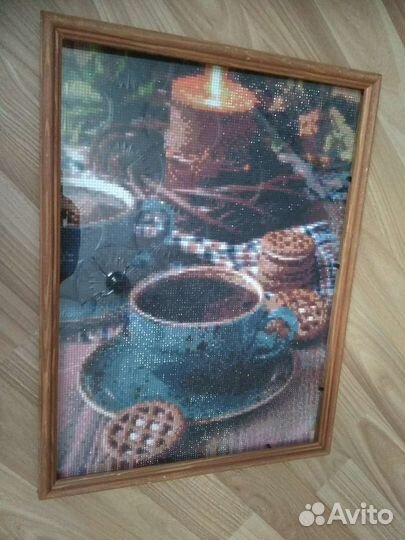 Картина готовая из алмазной мозаики