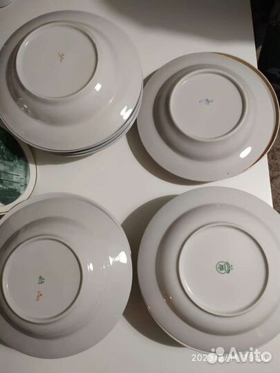 Тарелки гдр и СССР глубокие и мелкие