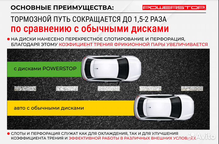 Диски колодки в круг PowerStop на Mazda CX-9