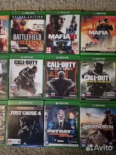 Диски на Xbox one,series x,игры в отличном сост