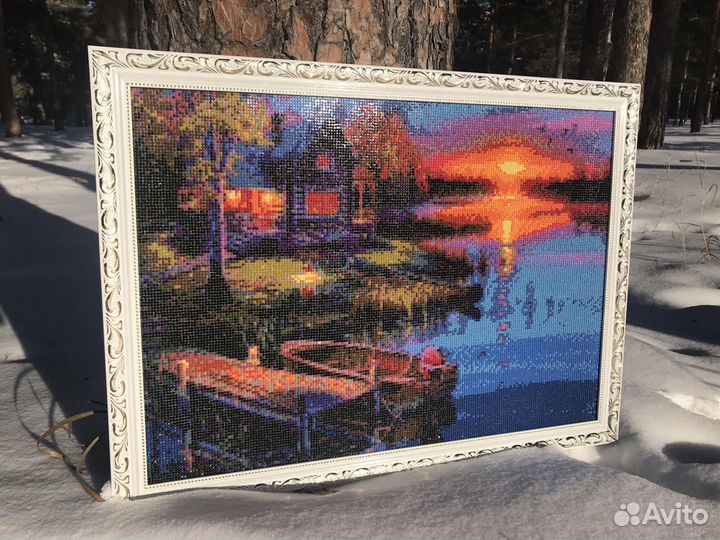 Подарок картина алмазная « Тихая гавань »