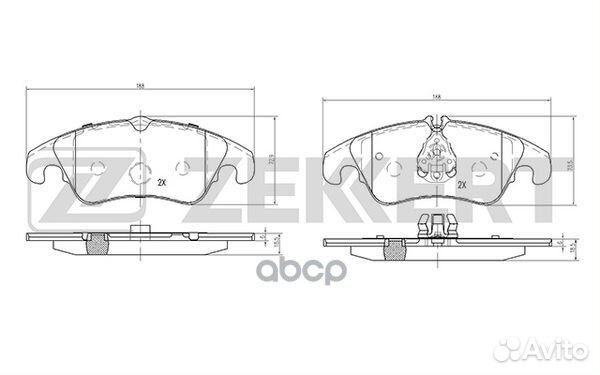 Колодки торм. диск. передн. Audi A4 IV 07- A5