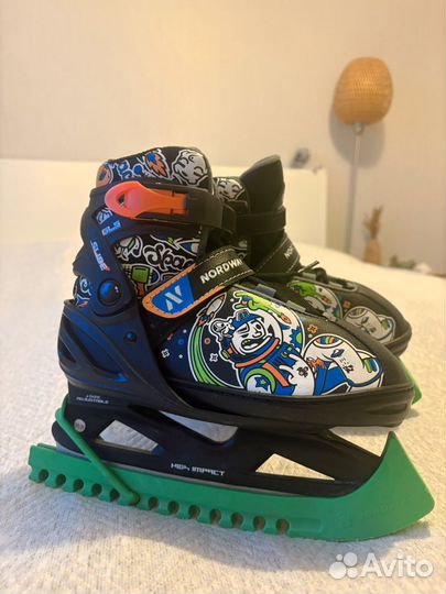 Коньки раздвижные nordway 31 36