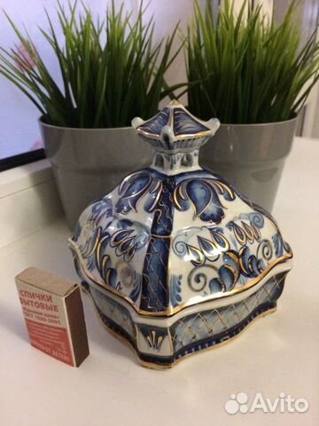 Посуда Шкатулка керамика Жгель