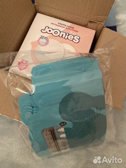 Прокладки для груди и пакеты для грудного молока