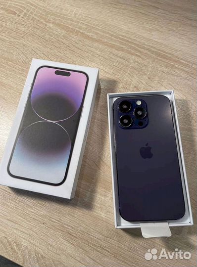 Муляж в коробке iPhone 14 про макс фиолетовый