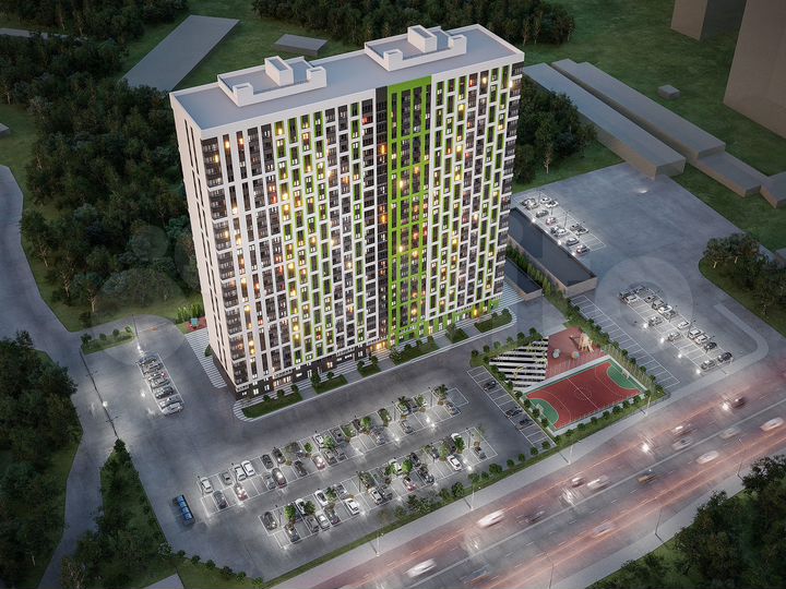 2-к. квартира, 62,5 м², 21/26 эт.