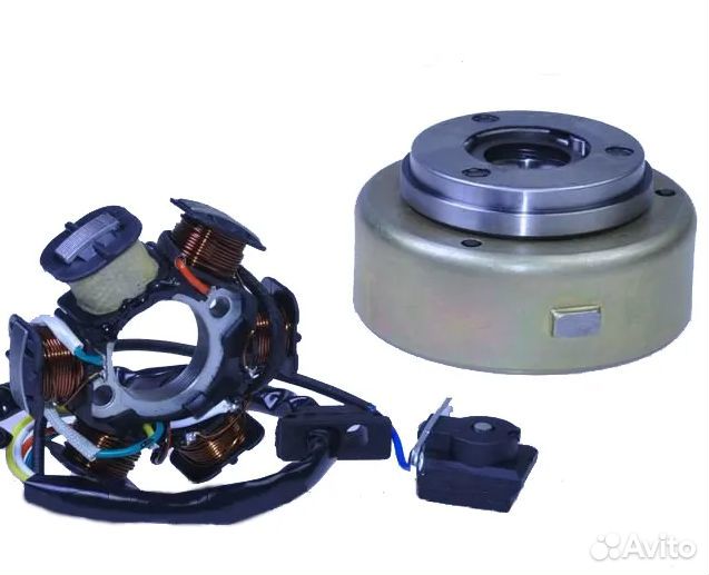 Статор + ротор генератора Альфа/Дельта 6катушек