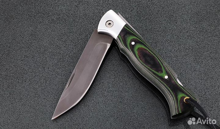 Складной нож Лиса, сталь Х12мф, рукоять накладки м