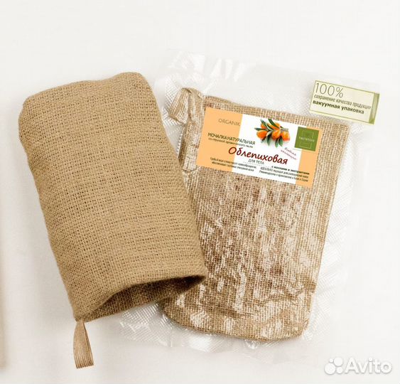 Подарок по любому поводу Органик мочалка с мылом