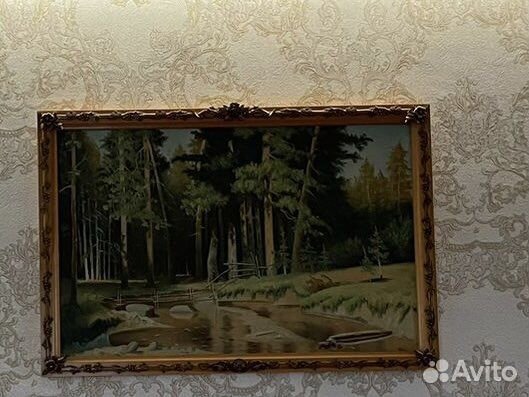 Картина маслом на холсте старинная
