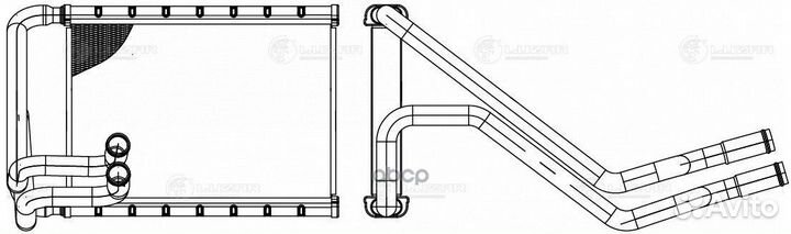 LRH 0815 радиатор печки Hyundai Sonata 05 LRH