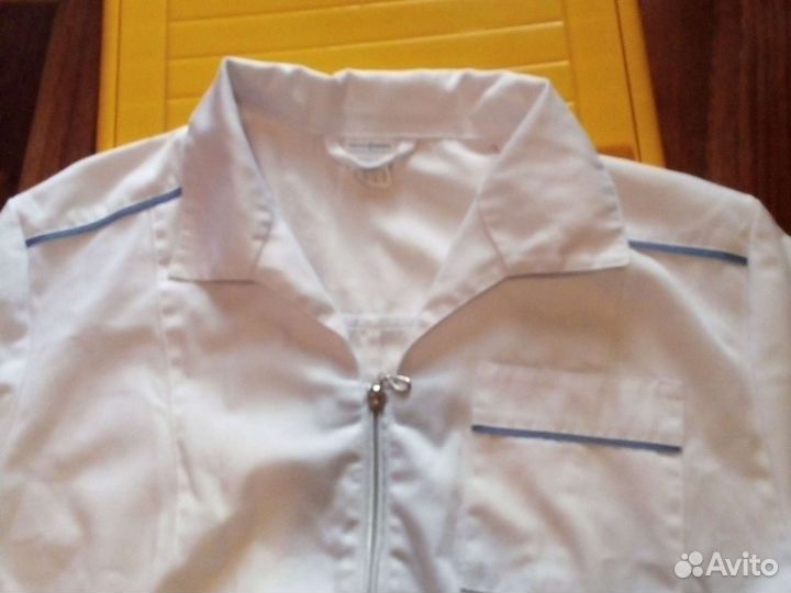 Халат мед48р 50р 52р нейлон и хлопок