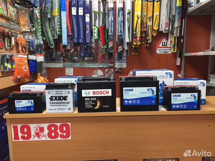 Аккумулятор мото Exide 18 а/ч