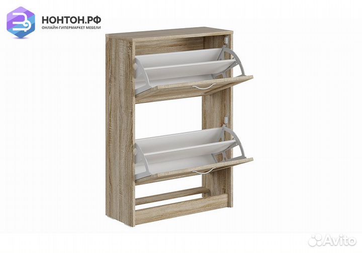 Тумба для обуви Сириус 2 ячейки сонома