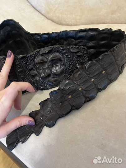 Ремень женский кожаный широкий