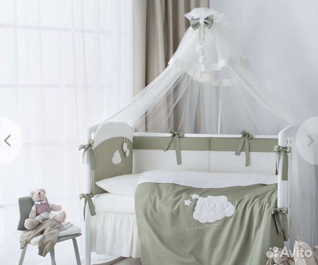 Комплект в кроватку Perina бортики, одеяло, кпб