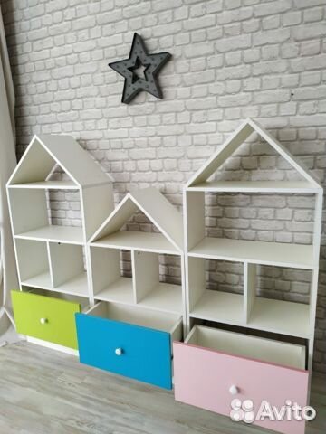 Детский стеллаж Домик