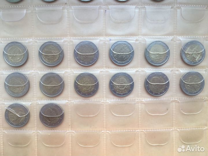Монеты евро, РФ, иностранных государств (разные)
