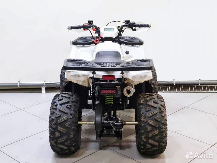 Квадроцикл Motoland wild 125 бело-зеленый