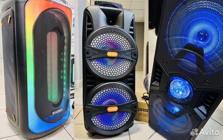 Колонки портативные блютуз / новые / гарантия