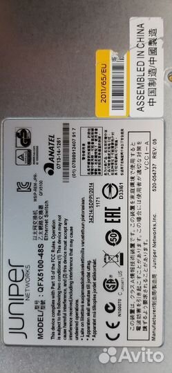 Коммутатор Juniper QFX5100-48S-3AFI