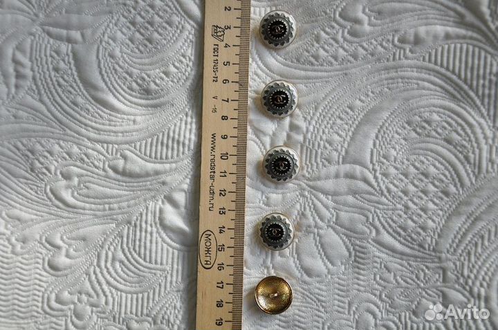 Пуговицы металлические серые Chanel - 20 мм