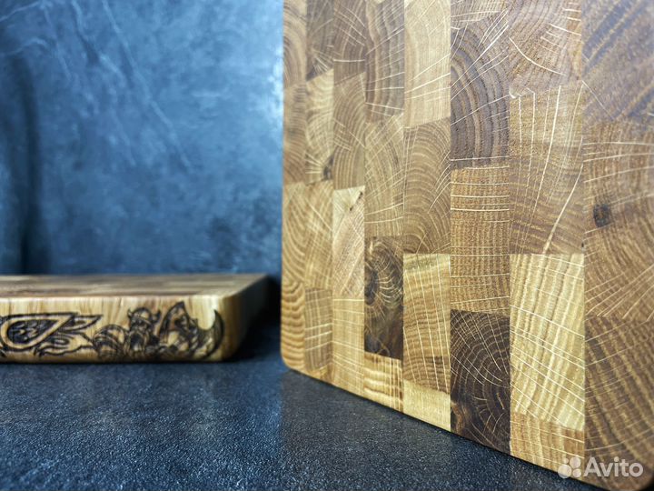 Торцевая разделочная доска из дуба