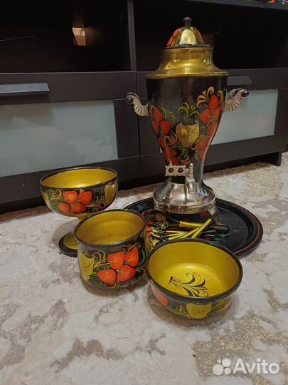 Самовар электрический расписной СССР