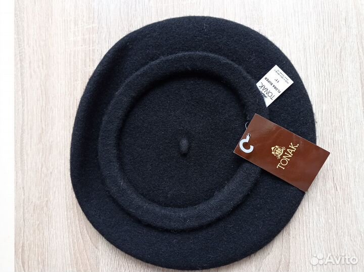 Новый чешский фирменный берет черный Tonak