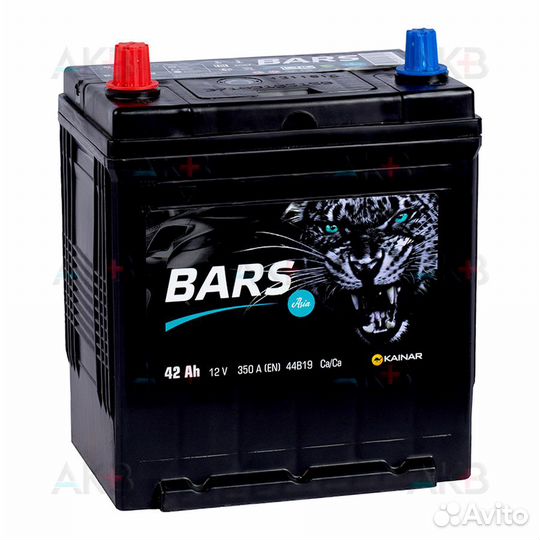 Аккумулятор автомобильный bars Asia 6ст-42 VL апз