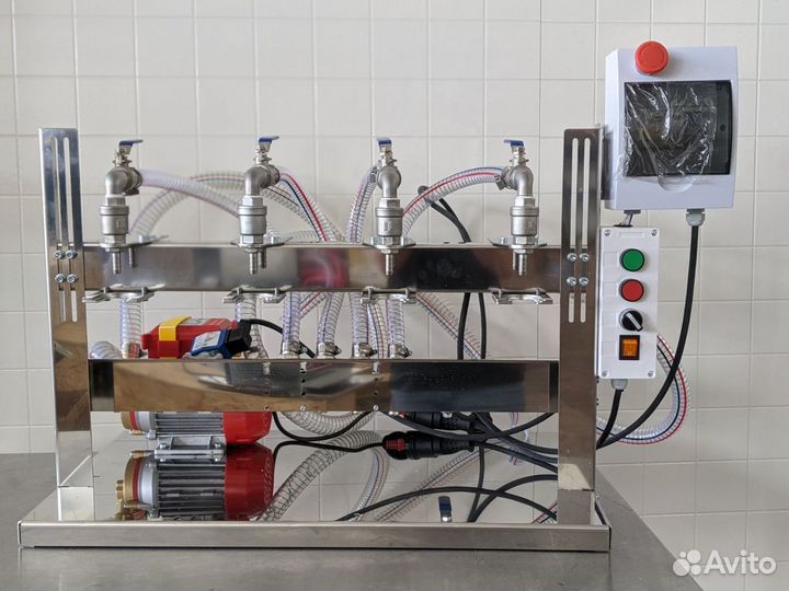 Аппарат розлива от 0,2 до 5 л для воды, масла и др