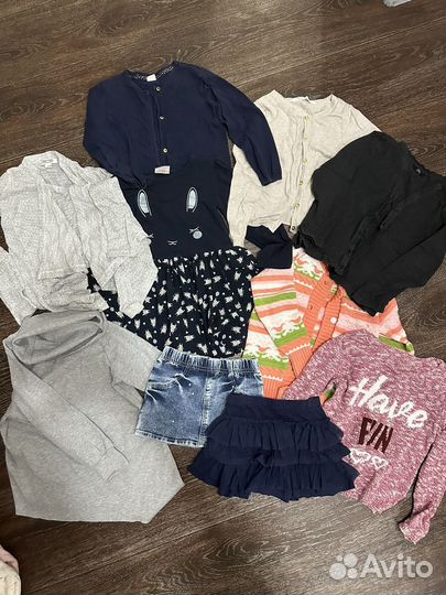 Одежда для девочки пакетом 4-5 лет